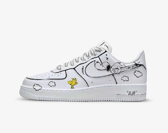 Custom sneakers Snoopy with Air Force Unofficial
