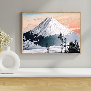 Japanese Wall Art Poster, Katsuyama Neighborhood by Takahashi Hiroaki, Traditional Japanese Print, Minimalist Home Decor, Japan Gift Idea