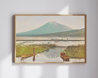 Mount Fuji Art Print: Vintage Japanese Landscape Poster