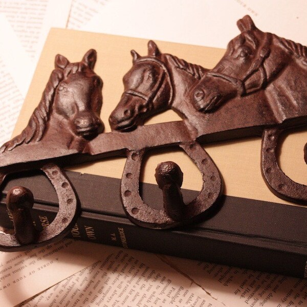 Rustic Metal Horse Hook, Great for Hanging Keys, Scarves, Purses, Jewelry, Etc.