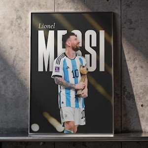 Lionel Messi World Cup Poster