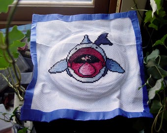 Patrón de punto de cruz de tiburón ballena