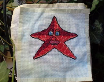 Patrón de puntada de estrella de mar