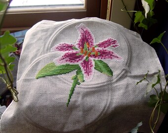 Patrón de punto de cruz de lirio Stargazer