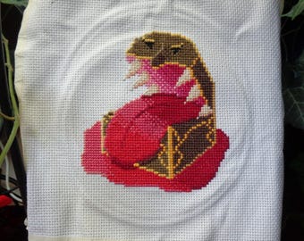 Patrón de punto de cruz de imitación