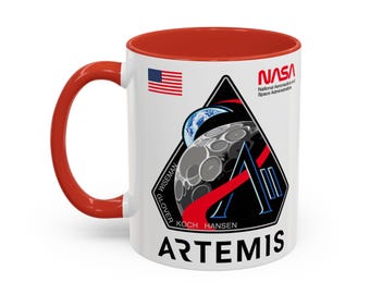 NASA Artemis Becher Weltraum Mission Kaffeetasse Mondlandung Programm Keramikbecher Astronaut Geschenk Space Lover Cup
