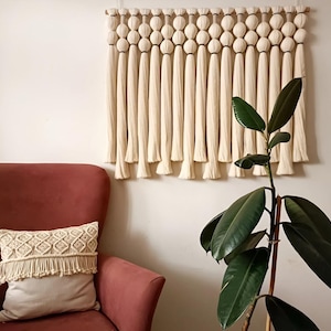 Macrame Wall Hanging, Tapestry for Boho Home Decor, Over the Bed Decor, Macrame Headboard or Wedding Decor Bohemian Accent