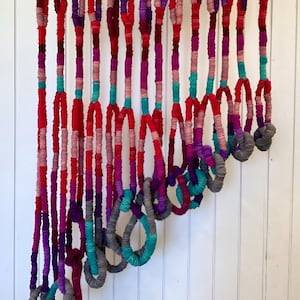 Large Handmade Wall hanging, Textile Art, Contemporary Soft Texture Fiber Hemp Wool Art, Macrame Home Decor, Boho Woven Tapestry Wall Decor