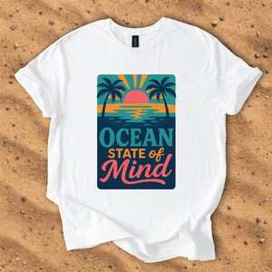 Ocean Zustand Unisex Softstyle T-Shirt, Sommer T-Shirt, Strand T-Shirt, Für Sie und Ihn, Natur Shirt, Ocean T-Shirt, Sommerpause