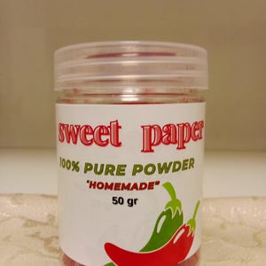 Handgemachte süße Paprika - Premium-Gewürz, 100% natürlich, gemahlene rote Paprikas, keine Zusätze, frisch verpackt 50g