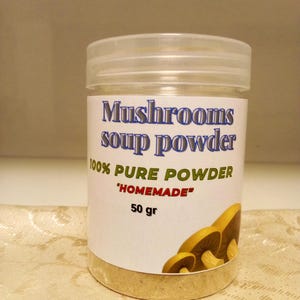 Kosher Mushroom Broth Powder: Natural Vegan Soup Base & Seasoning