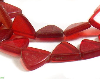 Old African Trade Tanga Triangle Bead 30x50mm SKU-TB-407