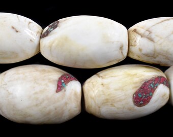 Sacred Chank Shell Beads Tibet 30 Inch 134280