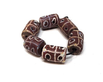 Perlen Material Werkzeug 10 Tic Tac Toe Venetian Trade Beads