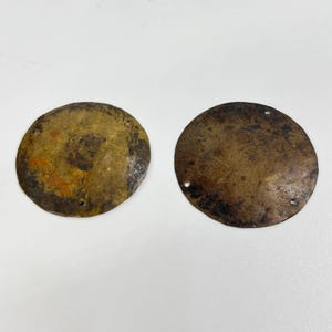 2 Odd Asante Gold Dust Scale Pans Côte d'Ivoire