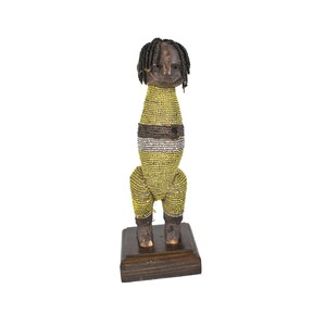 Nyamwezi Beaded Doll on Custom Base Tanzania