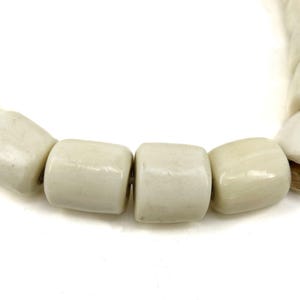 Bone Trade Beads With Wood Core Kenya