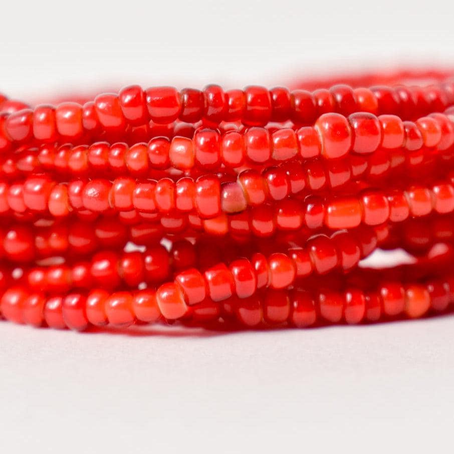 Antique venetian red white heart trade beads - Etsy 日本