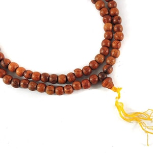 Tibetan Mala Prayer Beads Rosewood 31 Inch