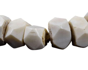 White Bone Trade Beads Kenya