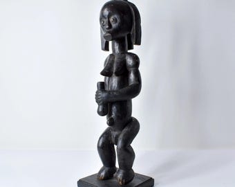アフリカの牙の像：ガボンの黒檀製祖先彫刻-G5723 - Etsy 日本