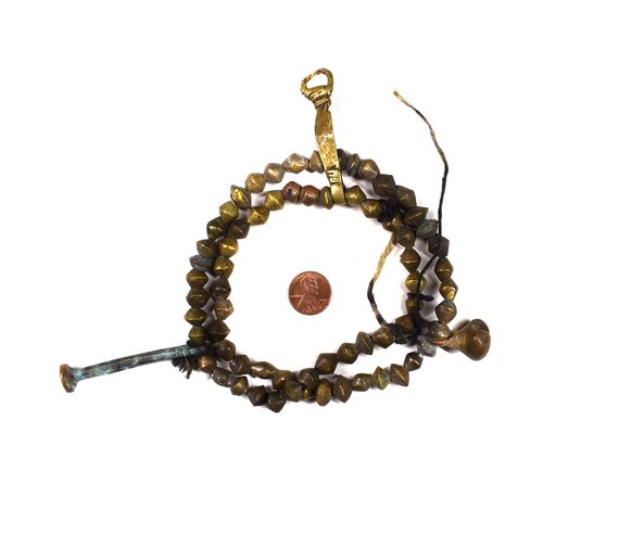 Fulani Brass Metal Necklace Nigerian - Etsy
