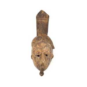 Baule Wood Mask Mblo Côte d&#39;Ivoire