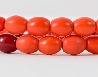 Bohemian Mixed redTrade Beads 30 Inch