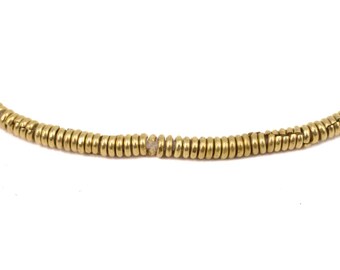Gold Color Ethiopian Heishi Beads