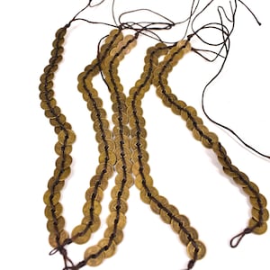5 Strands Chinese Brass Coins Bracelets