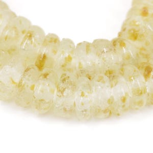 Yellow Krobo &quot;Recycled&quot; Powder Glass Trade Beads