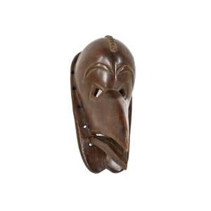 Chokwe Bird Mask with Moveable Jaw Angola