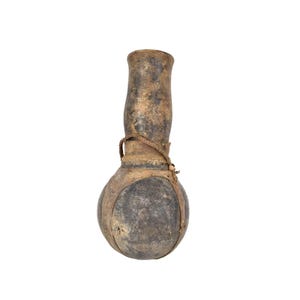 Samburu Gourd Container with Leather Straps Kenya