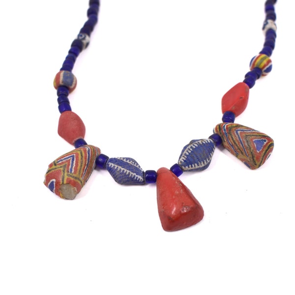 Kiffa Powder Glass Beads Necklace Mauritania
