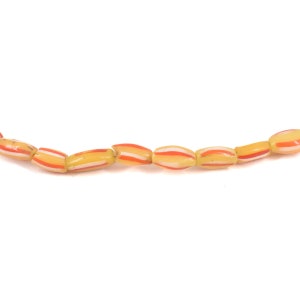 Striped Venetian Yellow and Orange Trade Beads