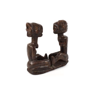 Paire de figurines Luba assises Congo