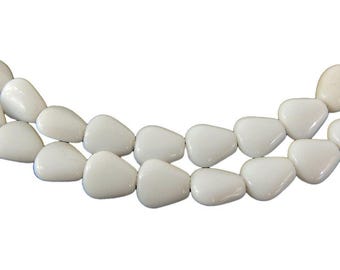 White Glass Trade Beads