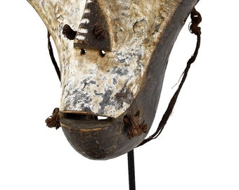 Ngbandi Mask On Custom Stand Congo