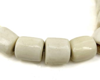 Bone Trade Beads with Wood Core Kenya