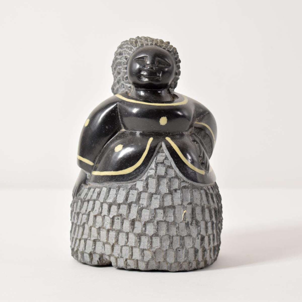 コリーン・ジンバブエ風ショナ石の女性彫刻 - Etsy 日本
