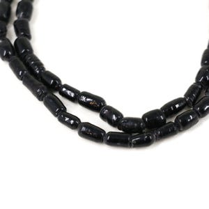 Black Amoeba Trade Beads 33 Inch