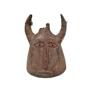 Senufo Helmet Mask with Horns Côte d&#39;Ivoire