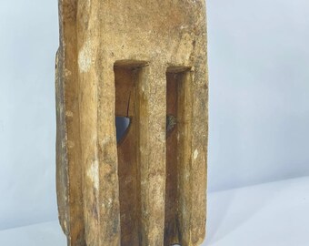 手彫りのアフリカ・ドゴン族カナガ族のマスク：文化的な木製壁アート