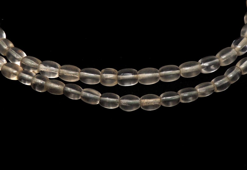 beads Bamboo /& Beads Necklace: Bamboo necklace trade beads crocheted