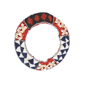 Kuba Beaded Collar Necklace Congo