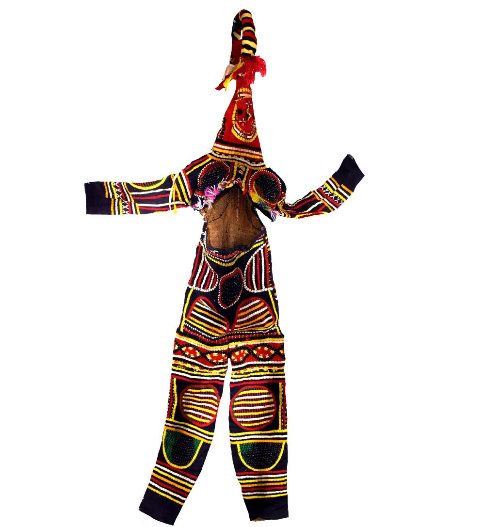 Igbo Appliqued Dance Costume with Cloth Mask Nigeria African Etsy