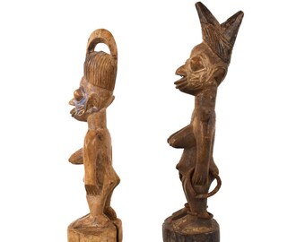 自立不可ナイジェリアヨルバ族鉄製男女オブジェアフリカプリミティブアート 自立不可ナイジェリアヨルバ族鉄製男女オブジェアフリカプリミティブ