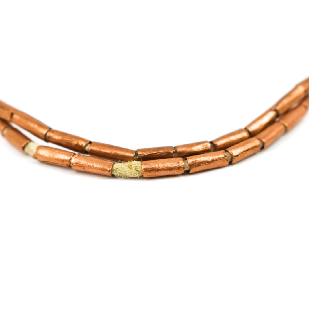 Copper Cylinder African Trade Beads Ethiopia 146682 Etsy