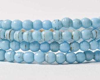 Tiny Prosser Fulani Blue Trade Beads