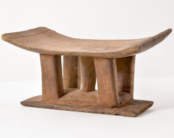 Asante Dwa Taburete Madera Trono Ghana